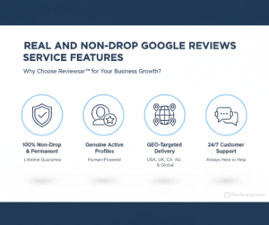 Buy Google Reviews Real and Non-Drop Google Reviews Service Features