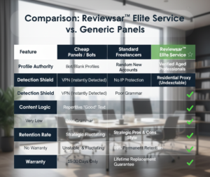 Reviewsar™ vs Competitors - Why Buy Glassdoor Verified Reviews with Residential Proxy Protection